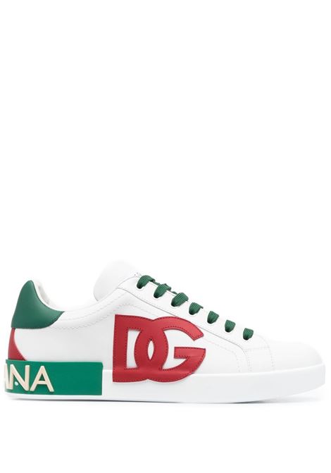 white multicolored calf leather Portofino sneakers  DOLCE & GABBANA | CS1772-AN3848N530